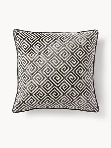 Solenne Velvet Cushion Cover with Chenille Embroidery