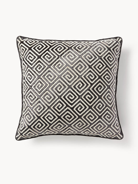 Solenne Velvet Cushion Cover with Chenille Embroidery
