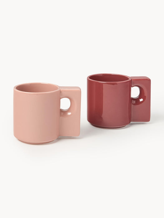 Porcelain Mugs Keira Set of 2