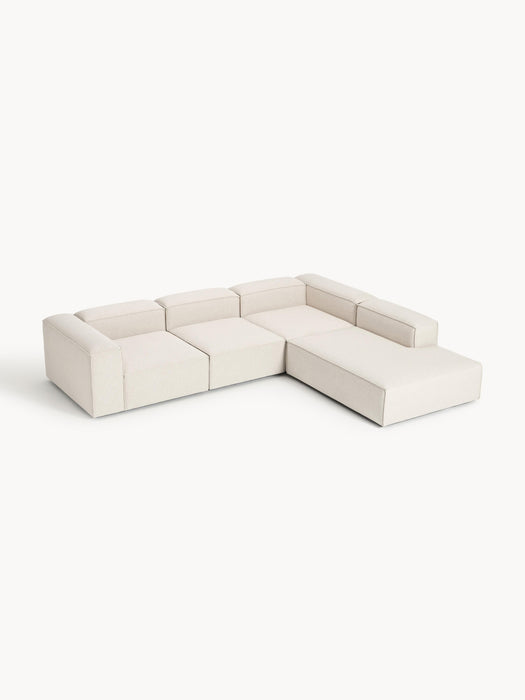 Linen Blend Modular Corner Sofa Lennon 4-seater