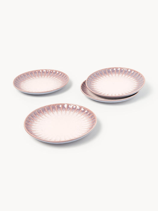 Vinci Handmade Breakfast Plates with Reactive Glaze, Set of 4