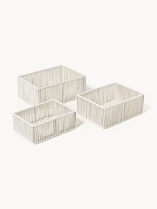 Gabe Handwoven Rope Storage Baskets, Set of 3