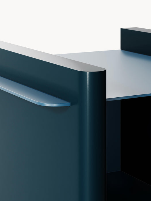 Bedside Table Rami with Metal Elements