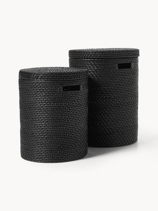 Lurdes Laundry Baskets with Lids, Set of 2