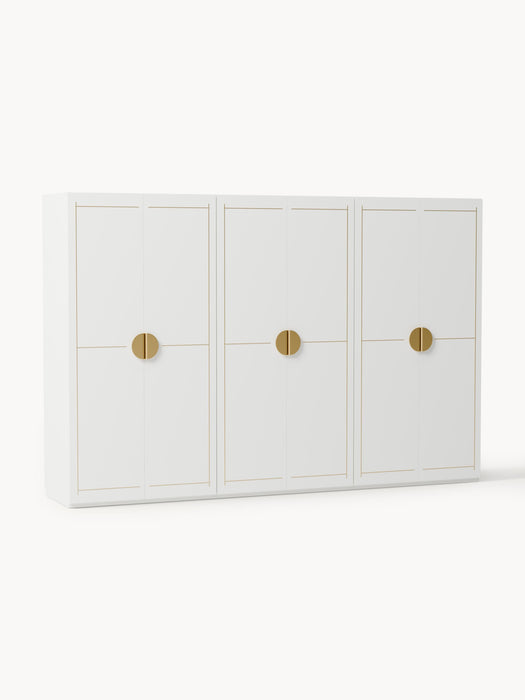 Modular Hinged Door Wardrobe Denise 300 cm Wide in various sizes