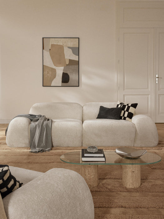 Modular Teddy Boucl Sofa Wolke 3-seater