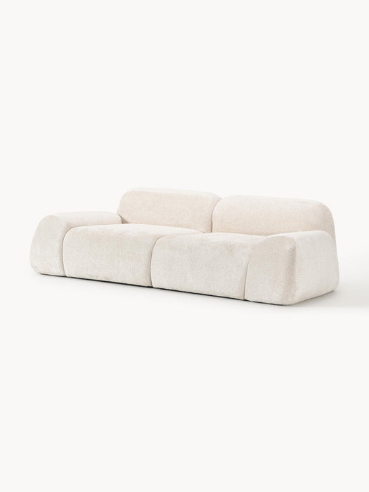 Modular Teddy Boucl Sofa Wolke 3-seater
