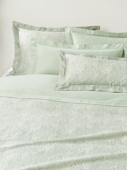 Cotton Sateen Duvet Cover Leticia with Floral Print