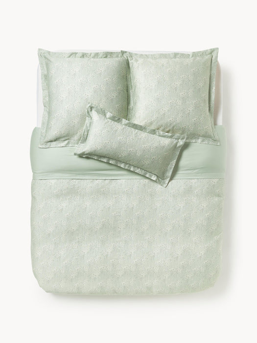 Cotton Sateen Duvet Cover Leticia with Floral Print