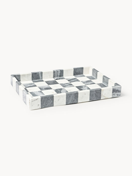 Crosby Studios Decorative Marble Tray Carreaux
