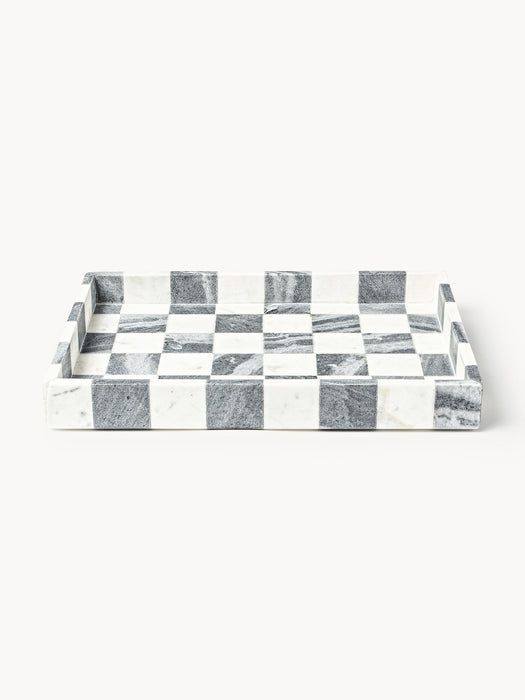 Crosby Studios Decorative Marble Tray Carreaux