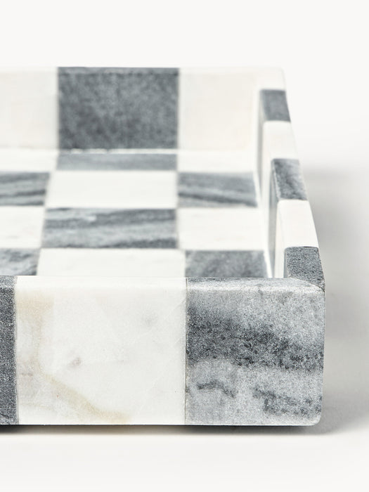 Crosby Studios Decorative Marble Tray Carreaux