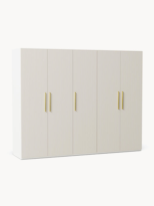 Modular Revolving Door Wardrobe Simone 250 cm Wide in various sizes