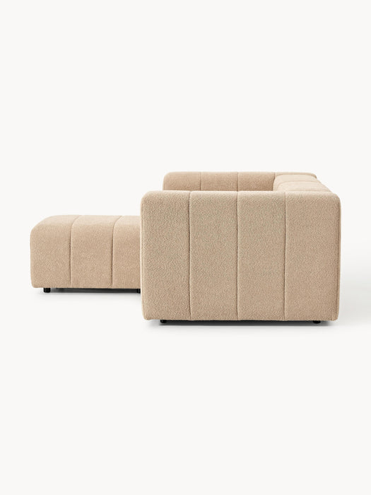 Boucl Modular Sofa Lena 2-seater with Ottoman leftright