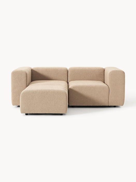 Boucl Modular Sofa Lena 2-seater with Ottoman leftright