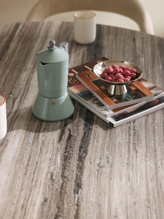 Round Dining Table Noam with Marble Table Top 120 cm