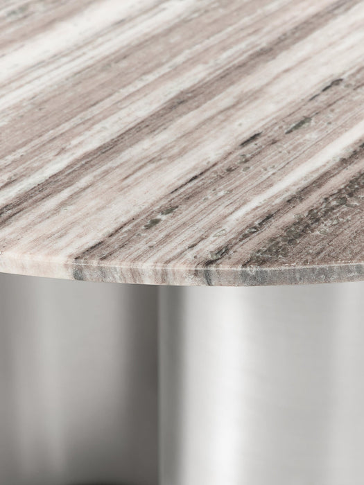 Noam Round Dining Table with Marble Table Top, Ø 120 cm