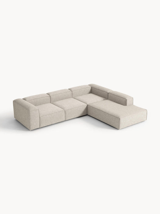 Lennon Linen Blend Modular Corner Sofa (4-seater)