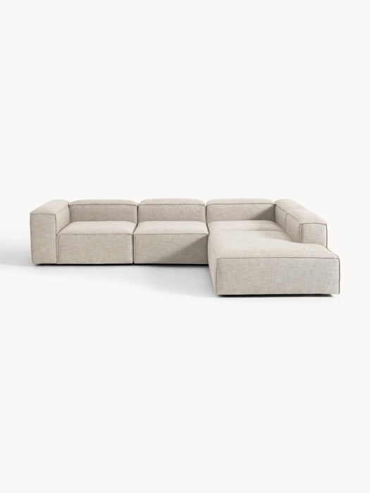 Lennon Linen Blend Modular Corner Sofa (4-seater)