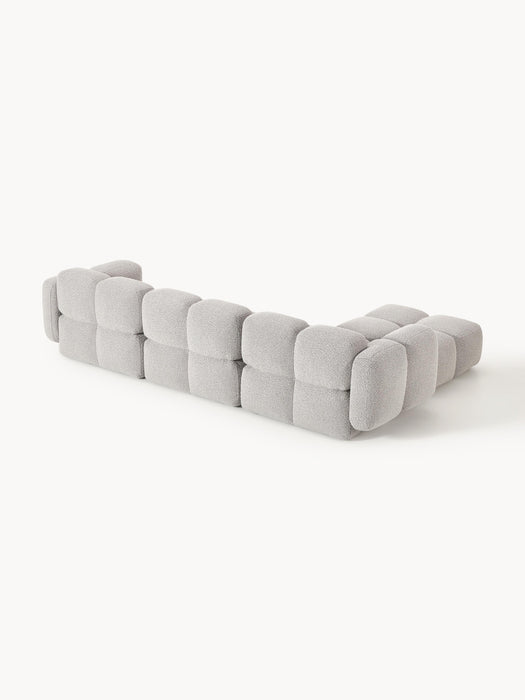 Boucl Modular Sofa Tayla 4-seater with Ottoman leftright