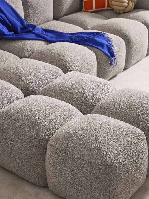 Boucl Modular Sofa Tayla 4-seater with Ottoman leftright