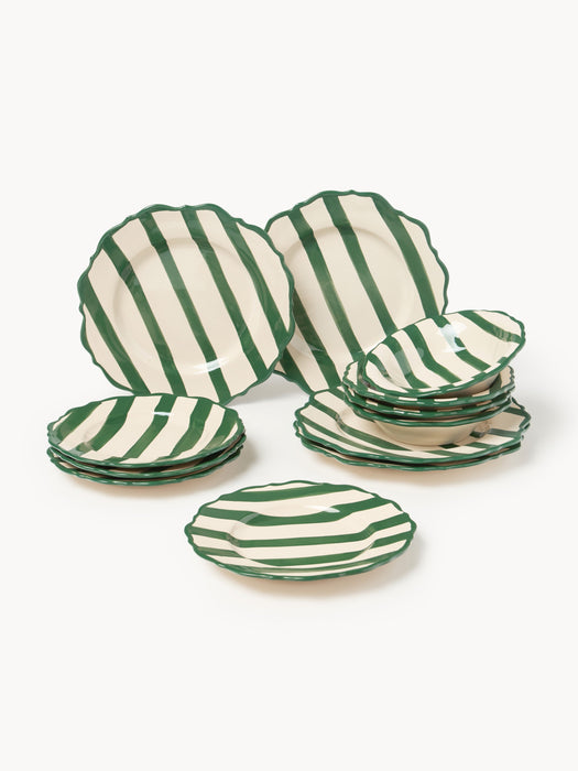Hand-Painted Tableware Set Donald 4 people Set of 12