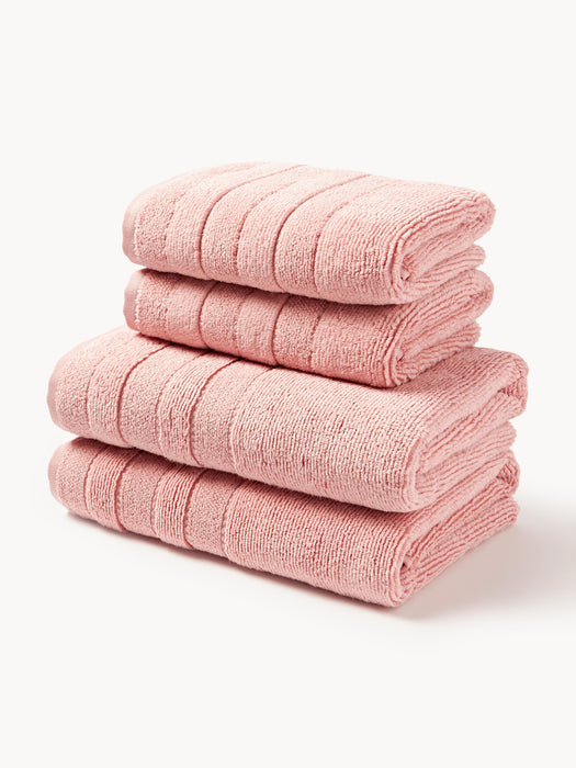 Towel Set Luxe with Striped Border in various set sizes