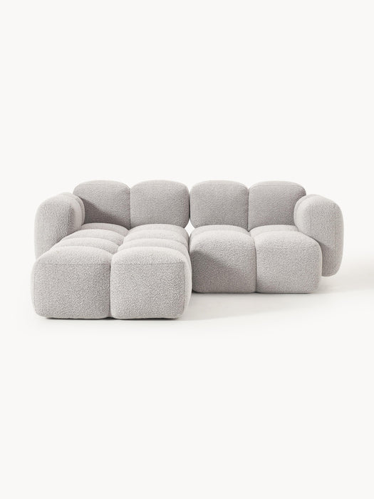 Boucl Modular Sofa Tayla 2-seater with Ottoman leftright