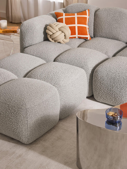 Boucl Modular Sofa Tayla 2-seater with Ottoman leftright