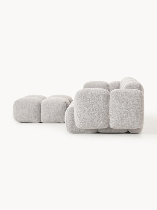 Boucl Modular Sofa Tayla 2-seater with Ottoman leftright