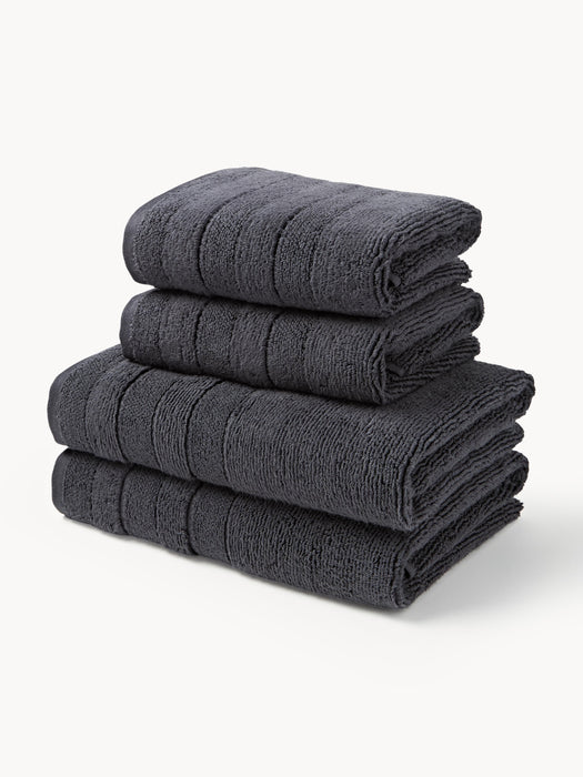 Towel Set Luxe with Striped Border in various set sizes