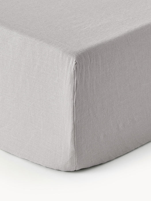 Airy Boxspring Fitted Sheet, Washed Linen