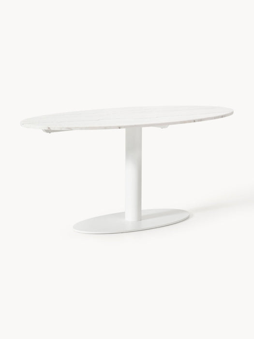 Miley Oval Marble Dining Table, 180 x 90 cm