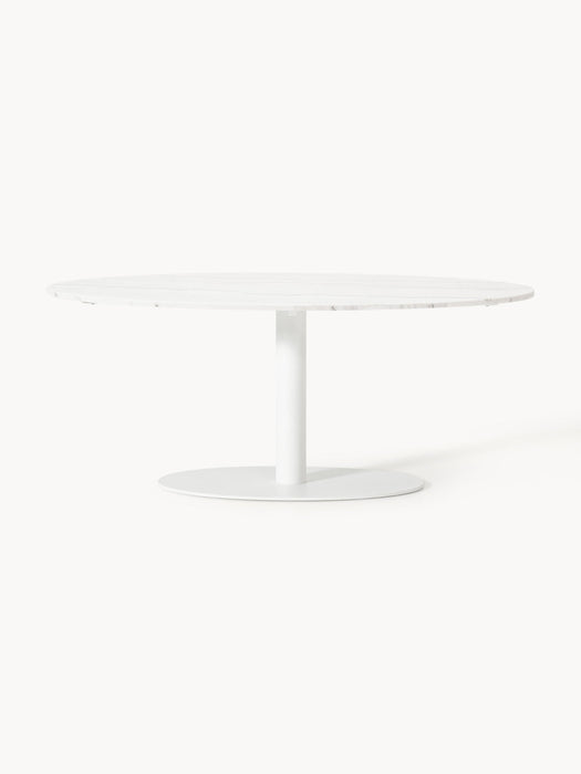 Miley Oval Marble Dining Table, 180 x 90 cm