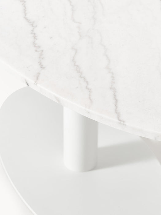 Miley Oval Marble Dining Table, 180 x 90 cm