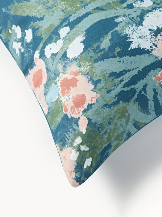 Cotton Sateen Duvet Cover Anthea with Floral Pattern