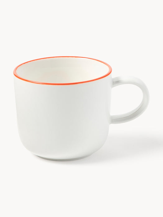 Porcelain Espresso Cups Facile with Saucers Set of 2