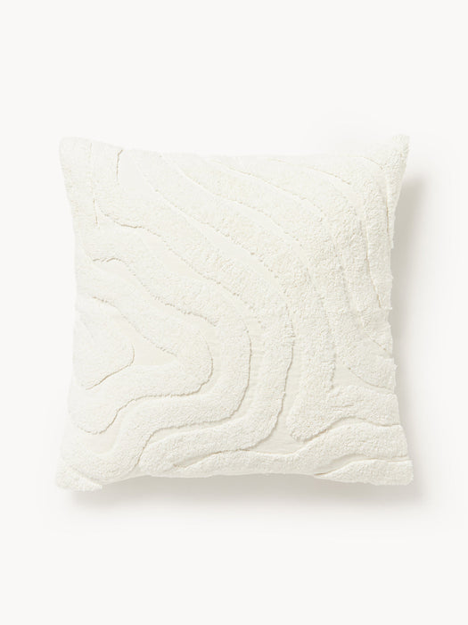 Mareva Cushion Cover with Tufted Wavy Pattern