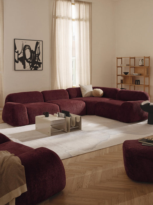 Wolke Modular Teddy Bouclé Corner Sofa (4-seater)