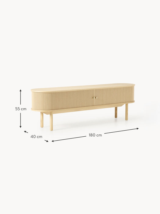 TV Stand Calary with Fluted Front