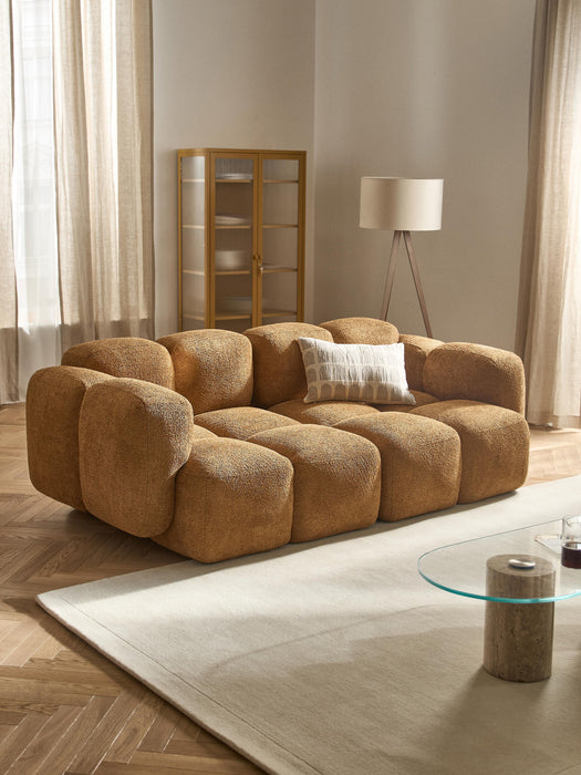 Modular Teddy-Boucl Sofa Tayla 2-seater