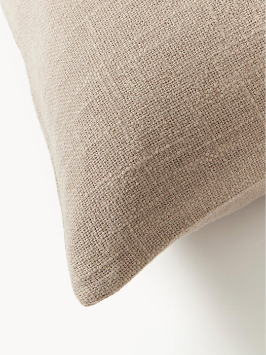 Terre Hand-Woven Cushion Cover with Decorative Seam