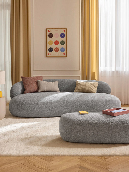 Terre Hand-Woven Cushion Cover with Decorative Seam