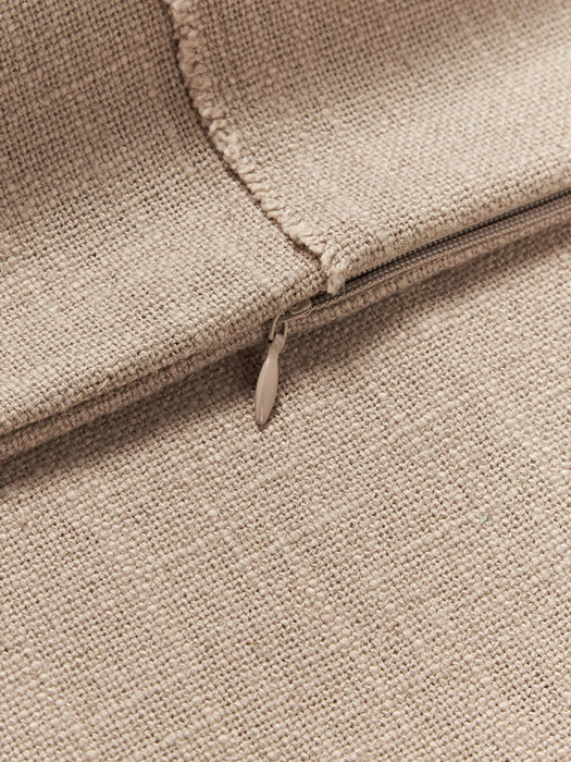 Terre Hand-Woven Cushion Cover with Decorative Seam