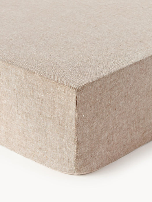 Linna Fitted Sheet, Linen