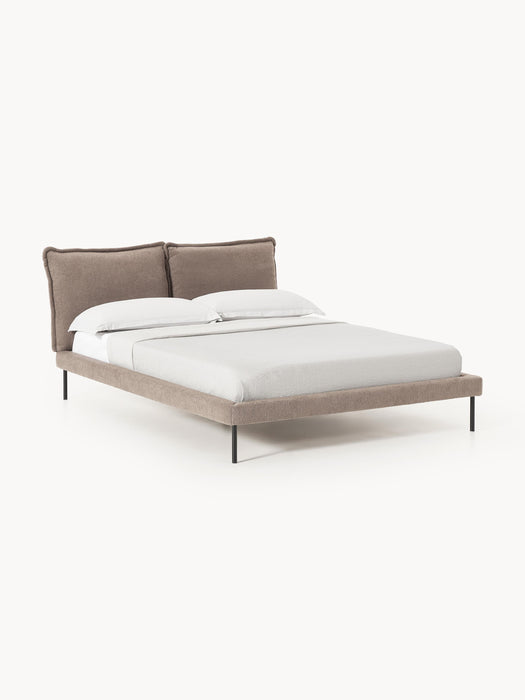 Upholstered Teddy Boucl Bed Amelia