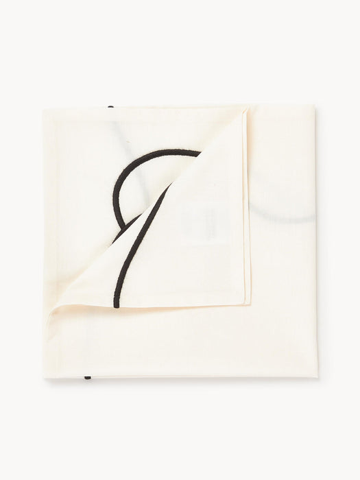 Sue Cloth Napkins with Abstract Embroidery, Set of 4
