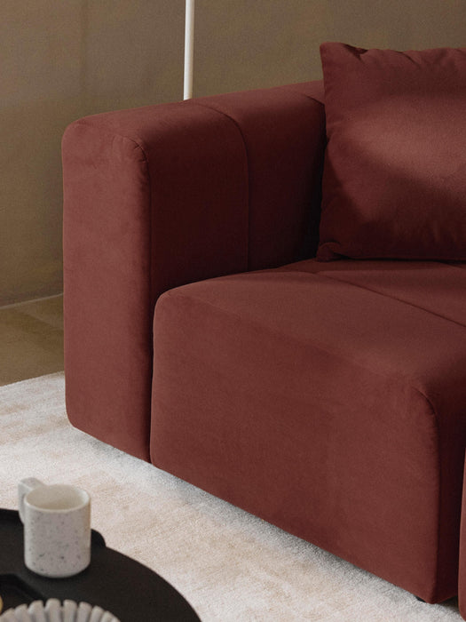 Modular Velvet Sofa Lena 4-seater