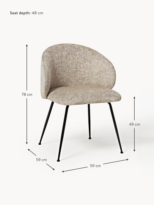 Upholstered Dining Chairs Luisa Set of 2