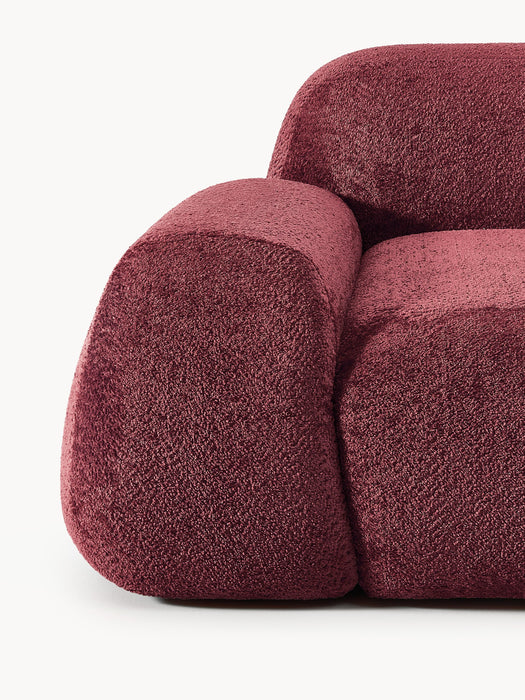Modular Teddy Boucl Sofa Wolke 3-seater